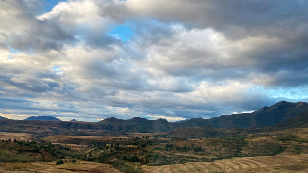 Mountain scenery in Lesotho